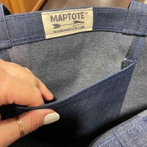 Texas Graphic Denim Tote Bag - Picture 6 of 8